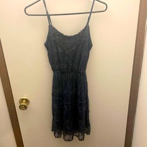 Navy Lace Dress- Small